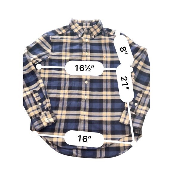 Ralph Lauren kids classic flannel Shirt size M - Picture 7 of 8